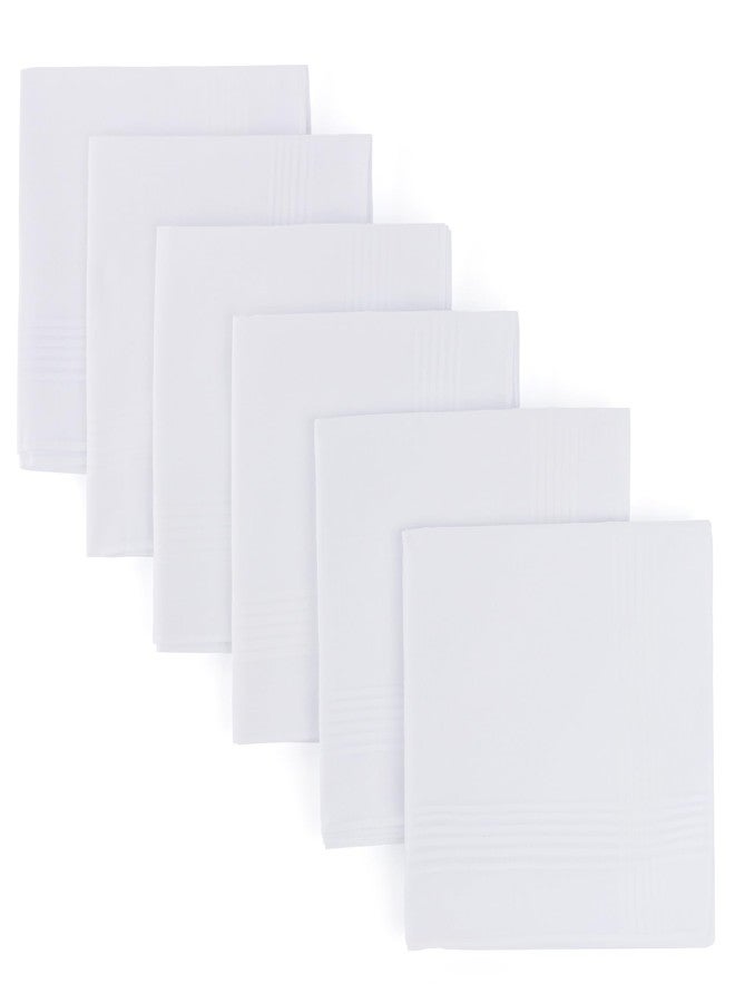 NIMeng Handkerchiefs for Men Pure Cotton Soft White Hanky Handkerchieves - Image 1